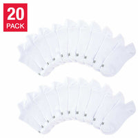 Ladies' No Show Sock, 20-pair