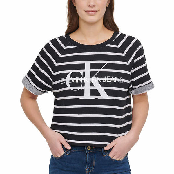 Calvin Klein Jeans Ladies' French Terry Logo Top