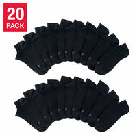 Ladies' No Show Sock, 20-pair