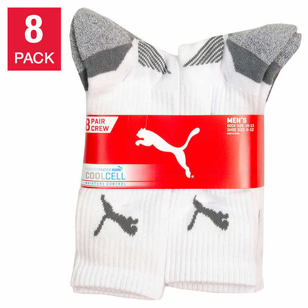 Puma Men's Crew Sock, 8-pair